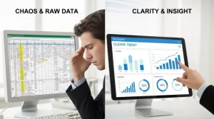 能用图表说话，绝不单纯堆砌数字。