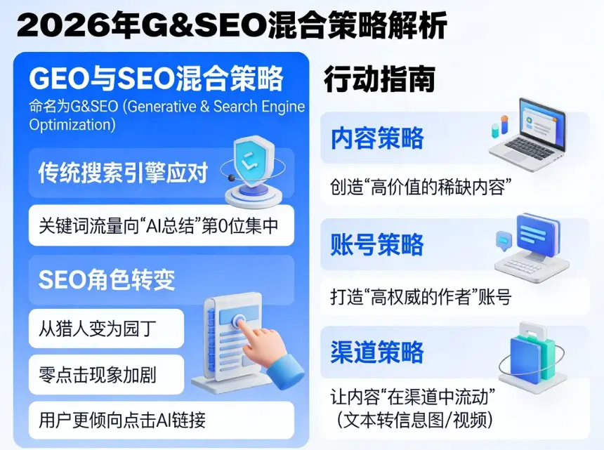 2026年GEO 和 SEO 混合来做的策略解析