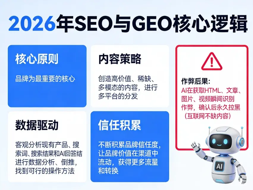 2026 年做 SEO 和 GEO 的逻辑